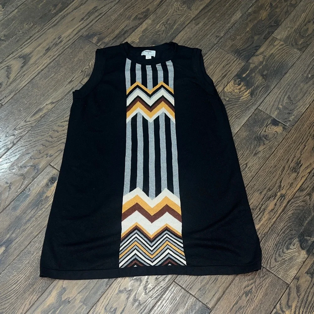 Missoni Sleeveless Sweater Dress with Chevron Pattern - Picture 1 of 5